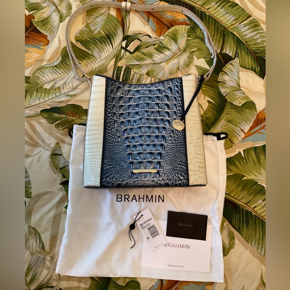 Brahmin Katie Aquarius Lattice NWT and Dust Cover